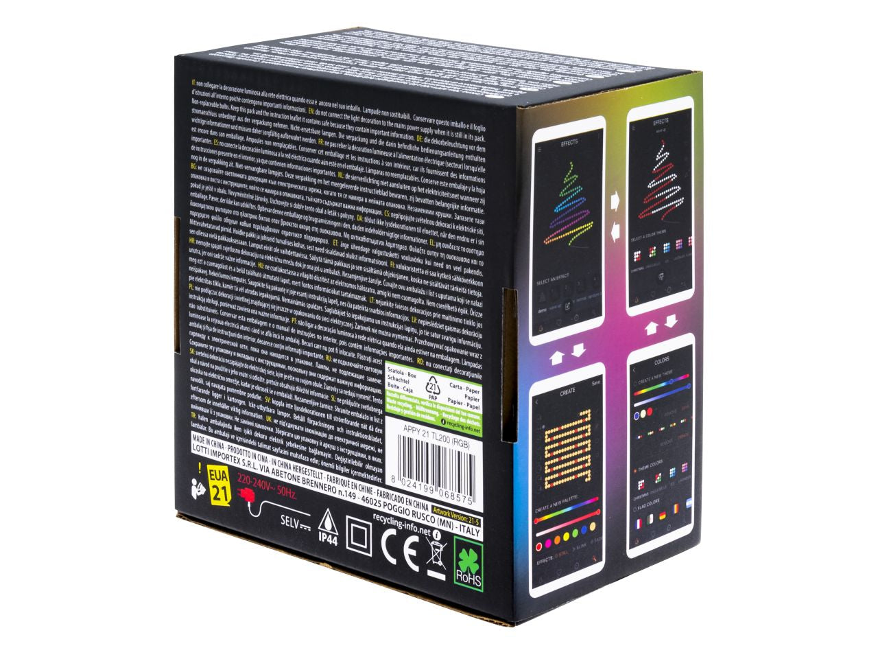 Catena luci 200led rgb $