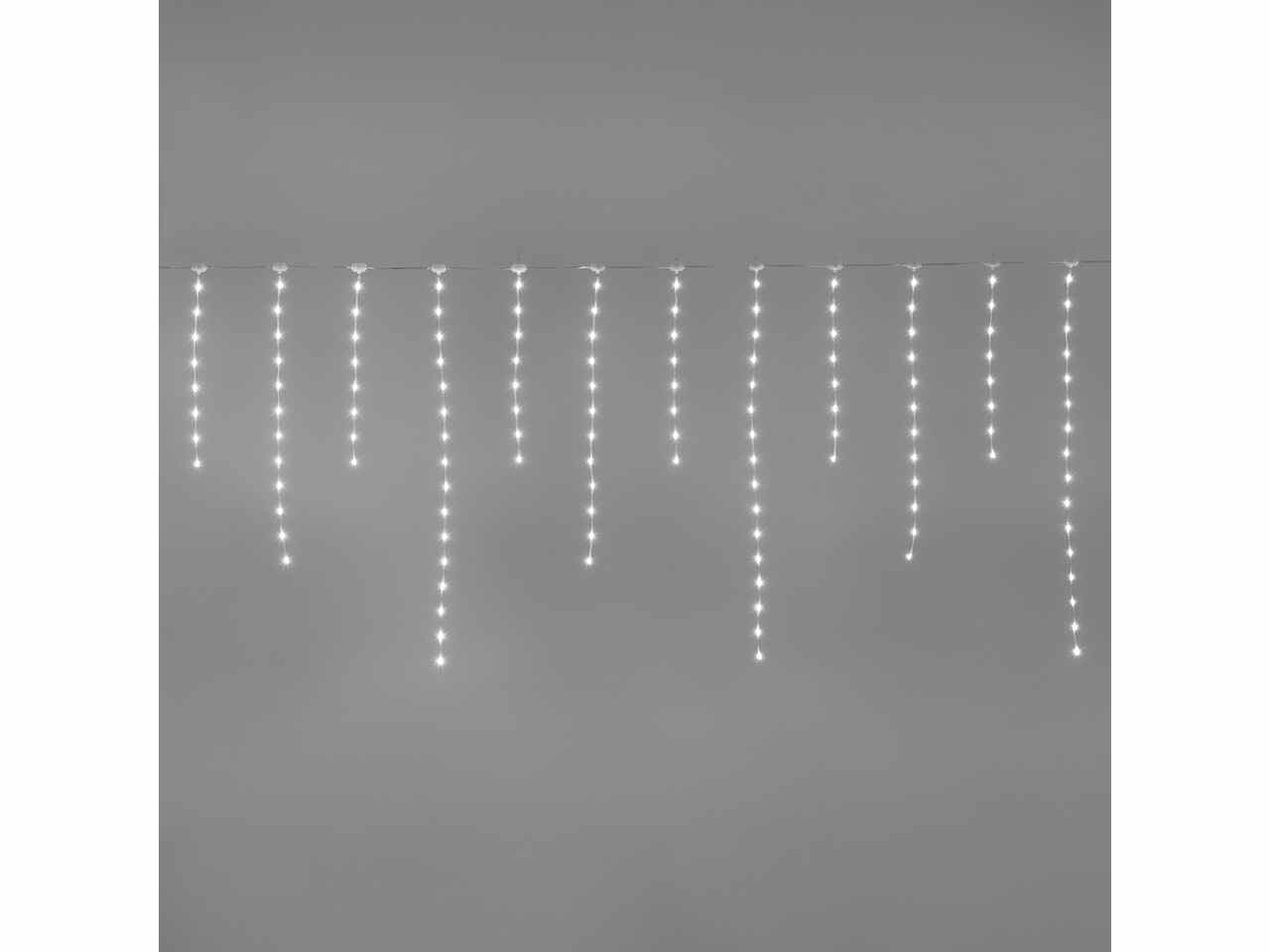 Tenda 220led bianco freddo 304x80cm uso esterno
