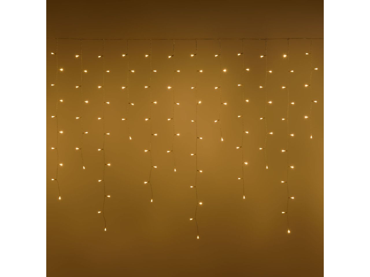 Ice light solare misura 520xh110cm con 360 led bianco caldo per uso esterno