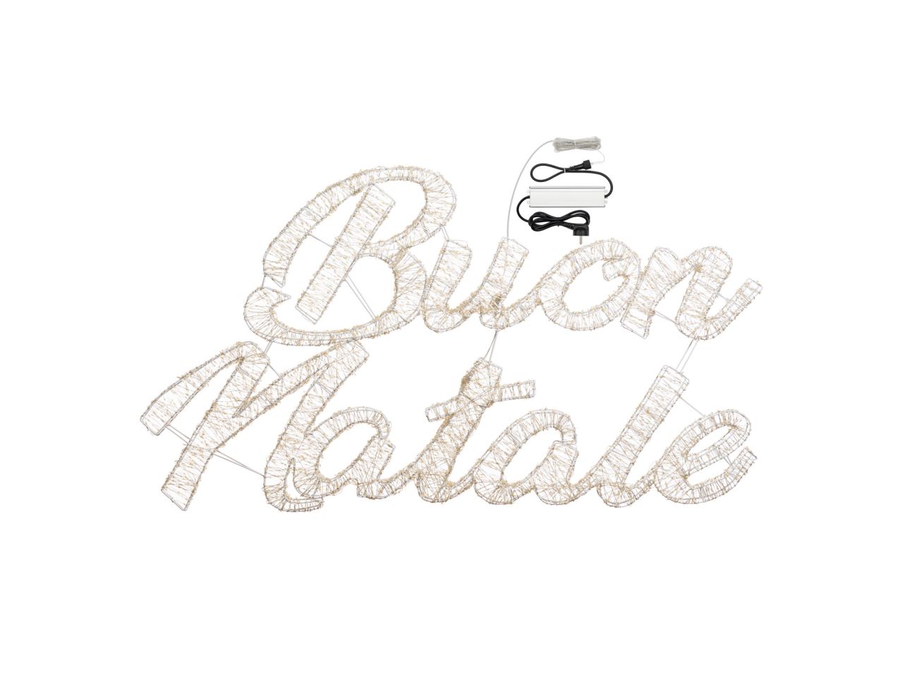 Buon natale 3d 135xh.75cm hdm 6500 microled bianco caldo e bianco d.1,5mm gioco luce automatico flashled diamond con led luce fissa e led lampeggianti trasformatore gs uso esterno e interno 6m+135x4xh.75cm
