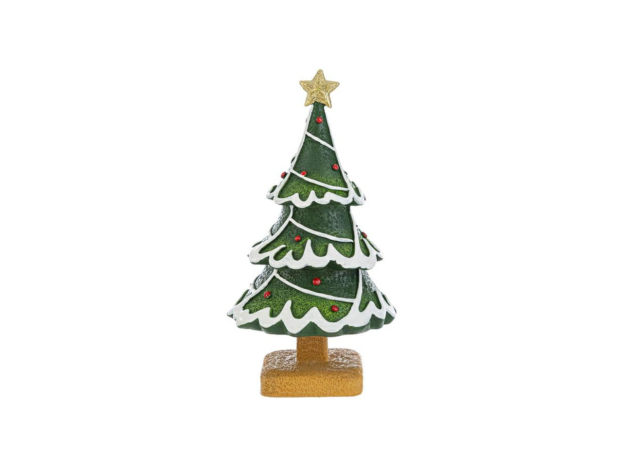 Carillon alberello di natale d.10xh.20cm in resina