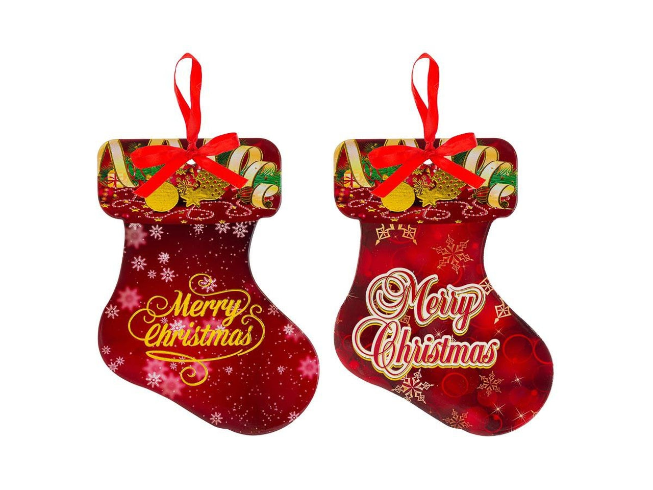 Sottopentola a forma di calza in ceramica 2 colori assortiti con sughero antiscivolo 18x24 cm - Le Stelle