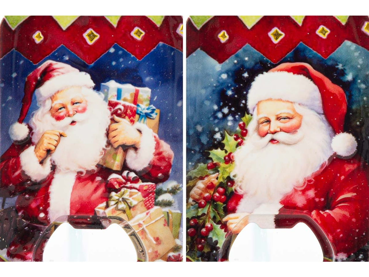 Apribottiglie magnetico babbo natale 5,5x11cm in 4 assortimenti - Le Stelle