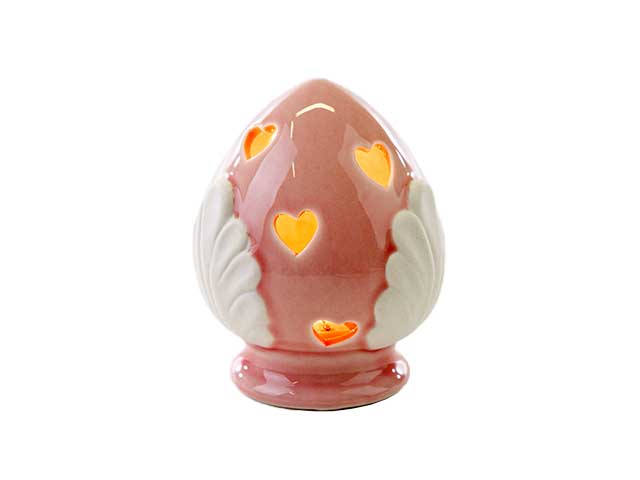 Pomo porcellana led rosa 11xh.15cm53148