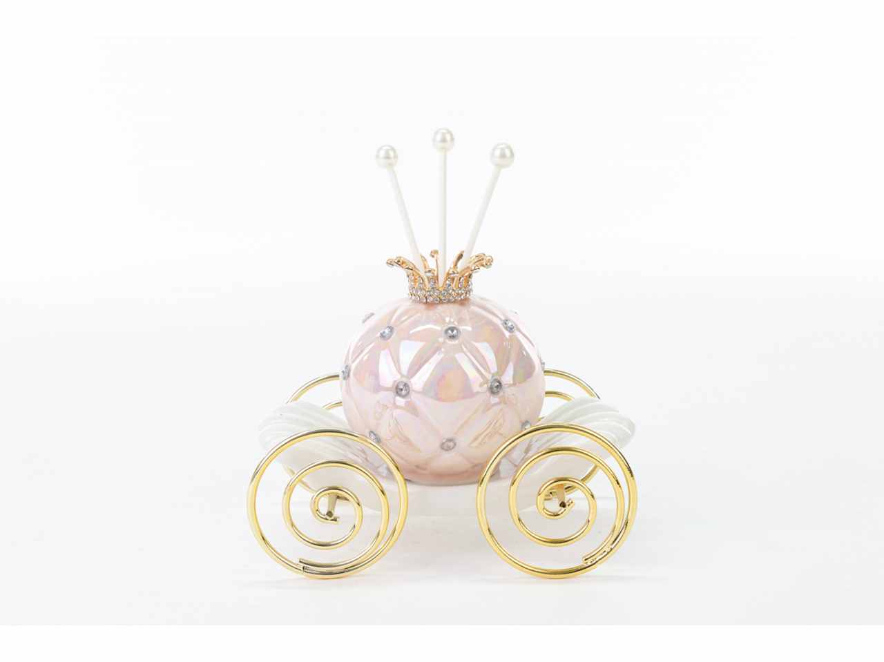 Profumatore carrozza rosa 15x9xh.12cm 54201