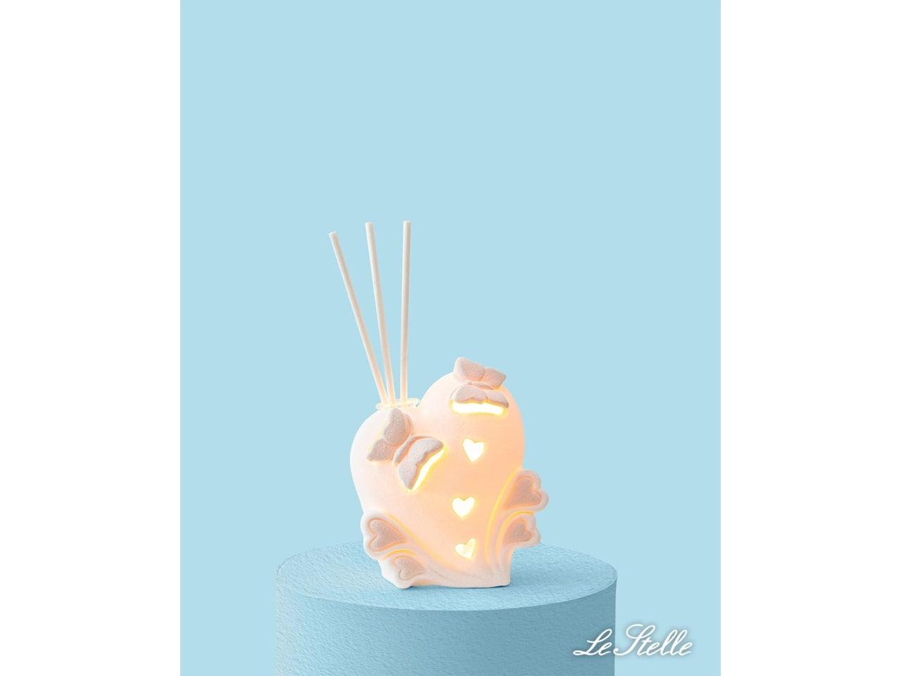 Profumatore cuore led 7,5x5xh.8,5cm 54211
