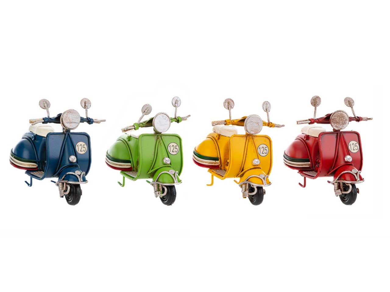 Vespa modellino decorativo in metallo colori assortiti 11,5x7 cm - Le Stelle