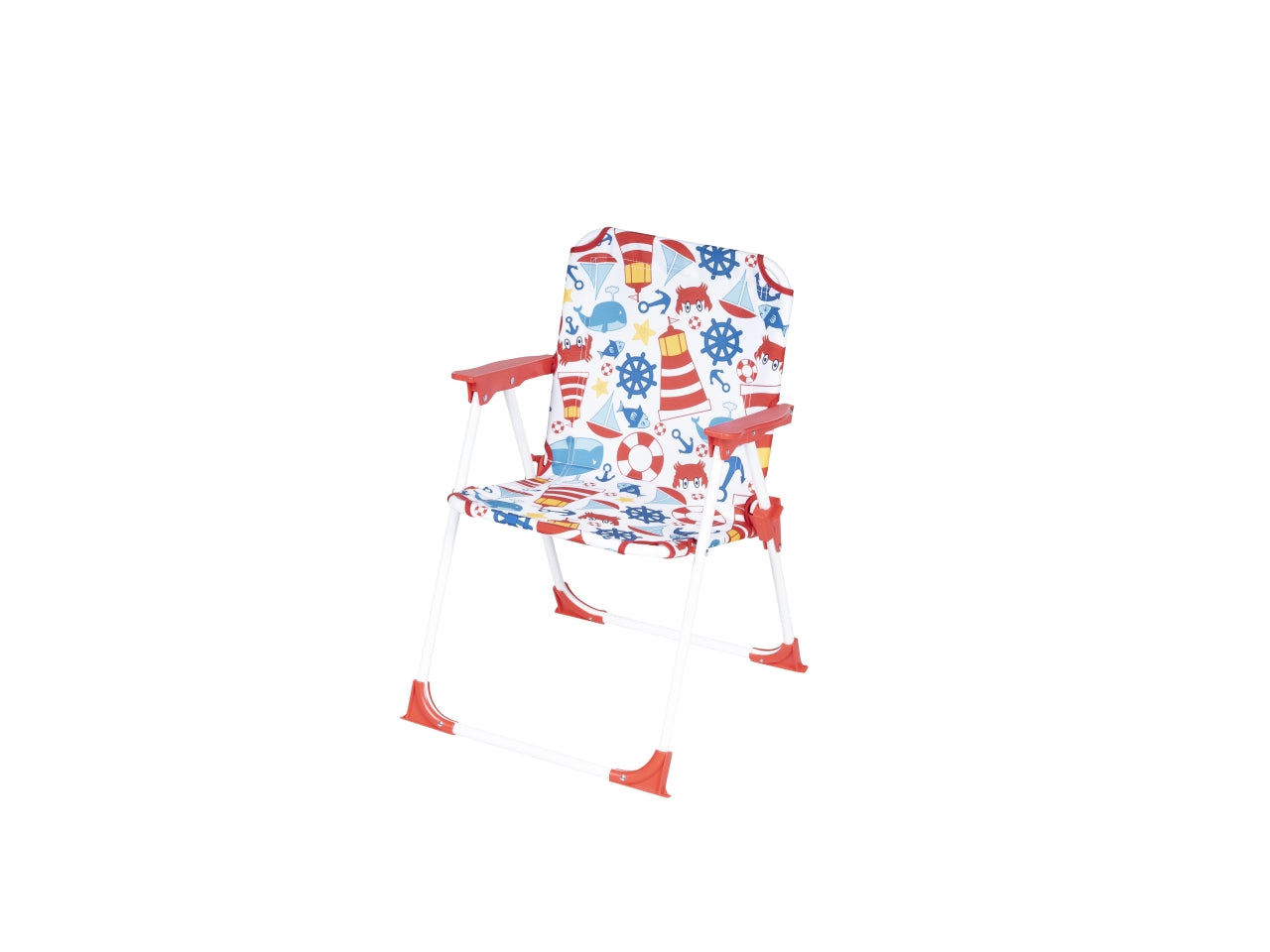 Sedia bimbi in ferro e plastica 4 colori assortiti pieghevole 37x25x26/52cm - Nataluna