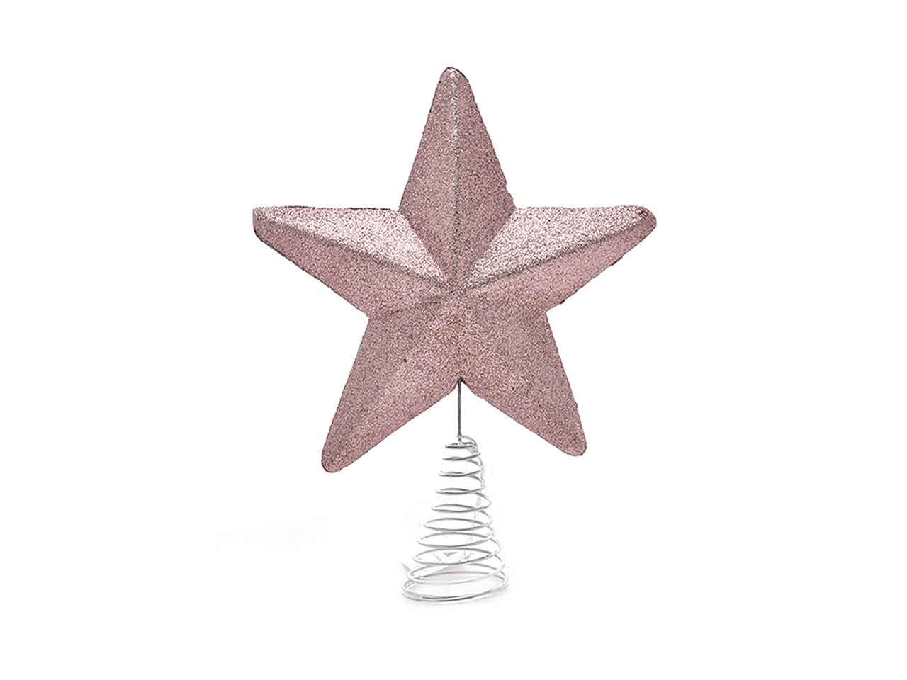 Puntale per albero rosa 19cm