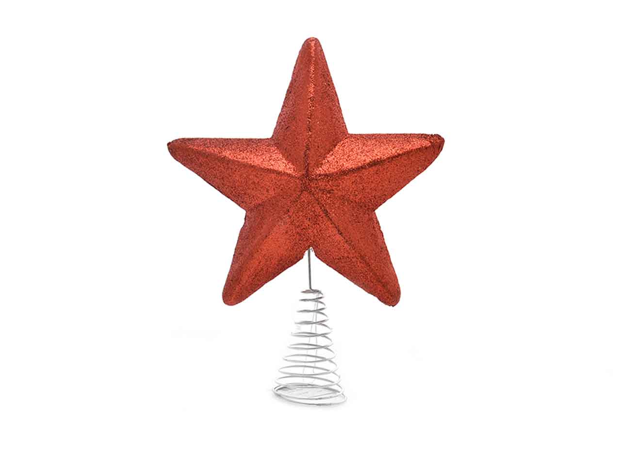 Puntale per albero rosso 40cm