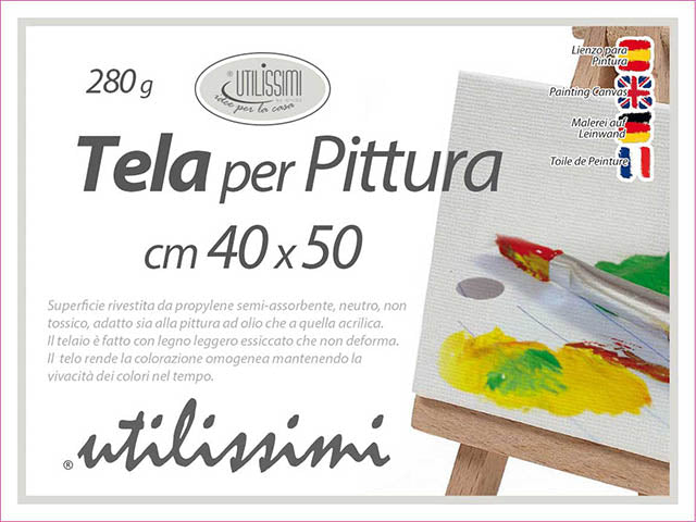 Tela arte bianca 40x50cm