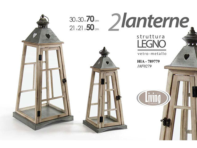 Lanterna 2 pezzi 70/50cm 789779