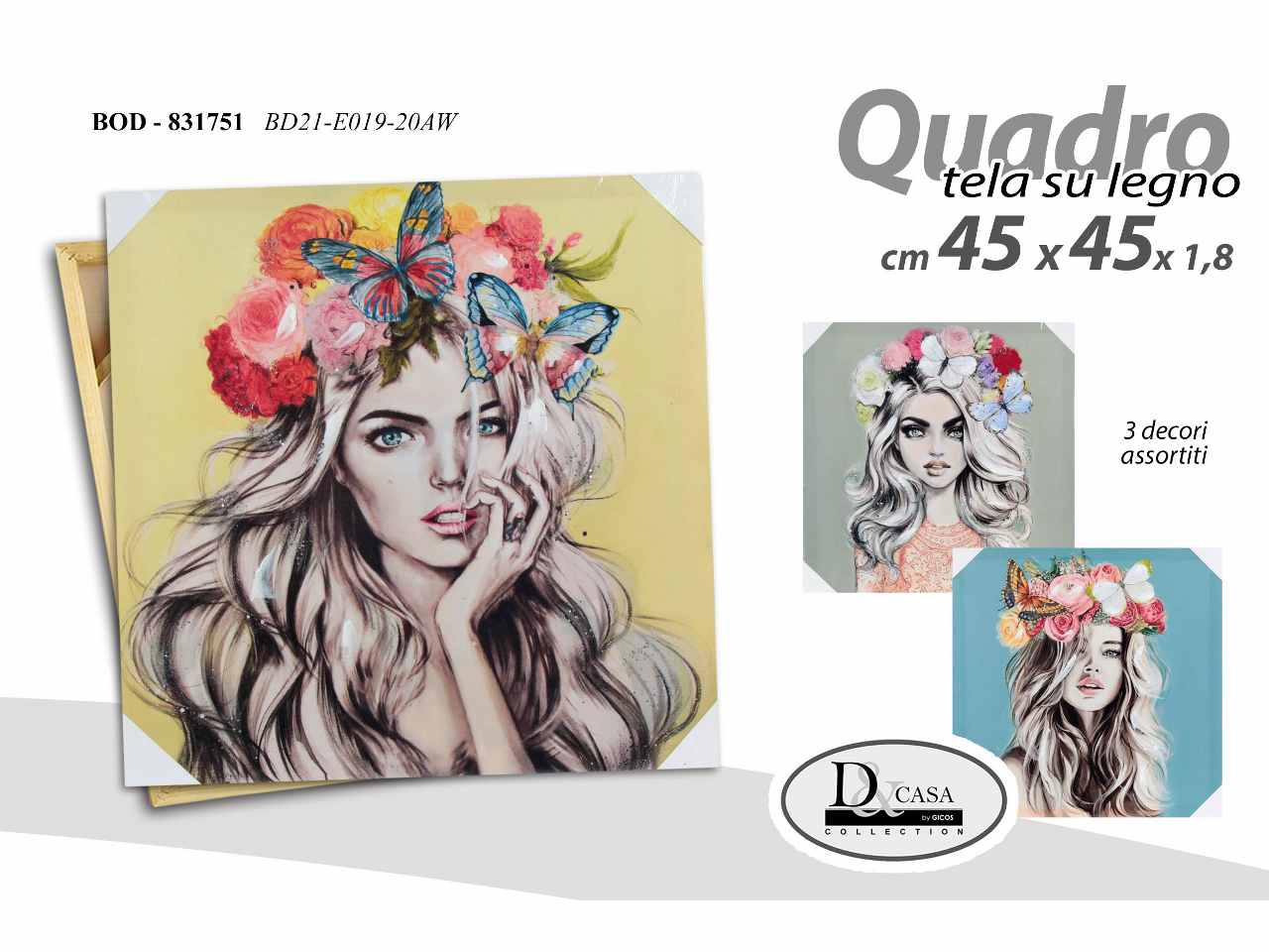 Quadro 45x45x1,8cm831751