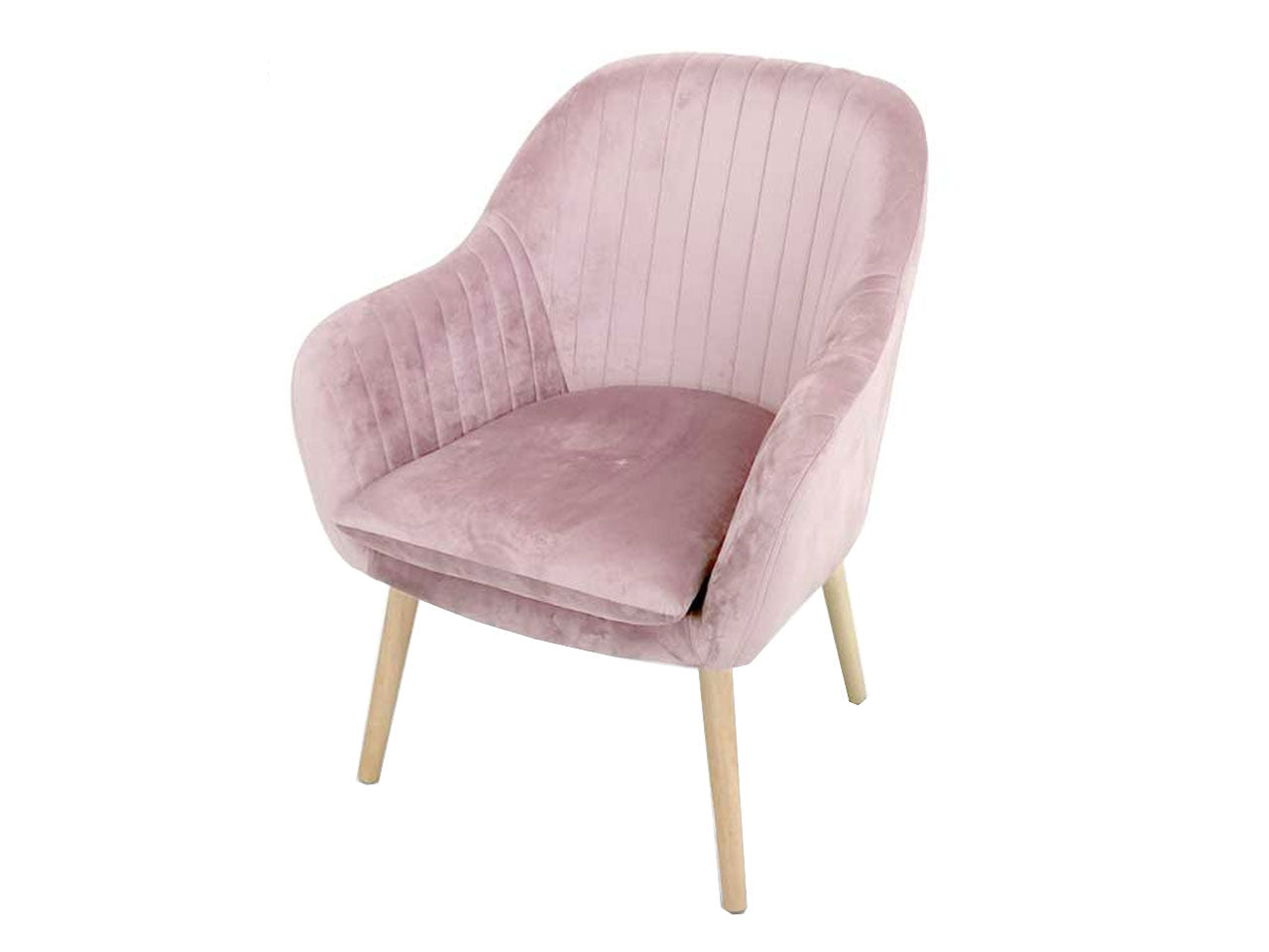 Poltrona colore rosa misura 67x73x81cm