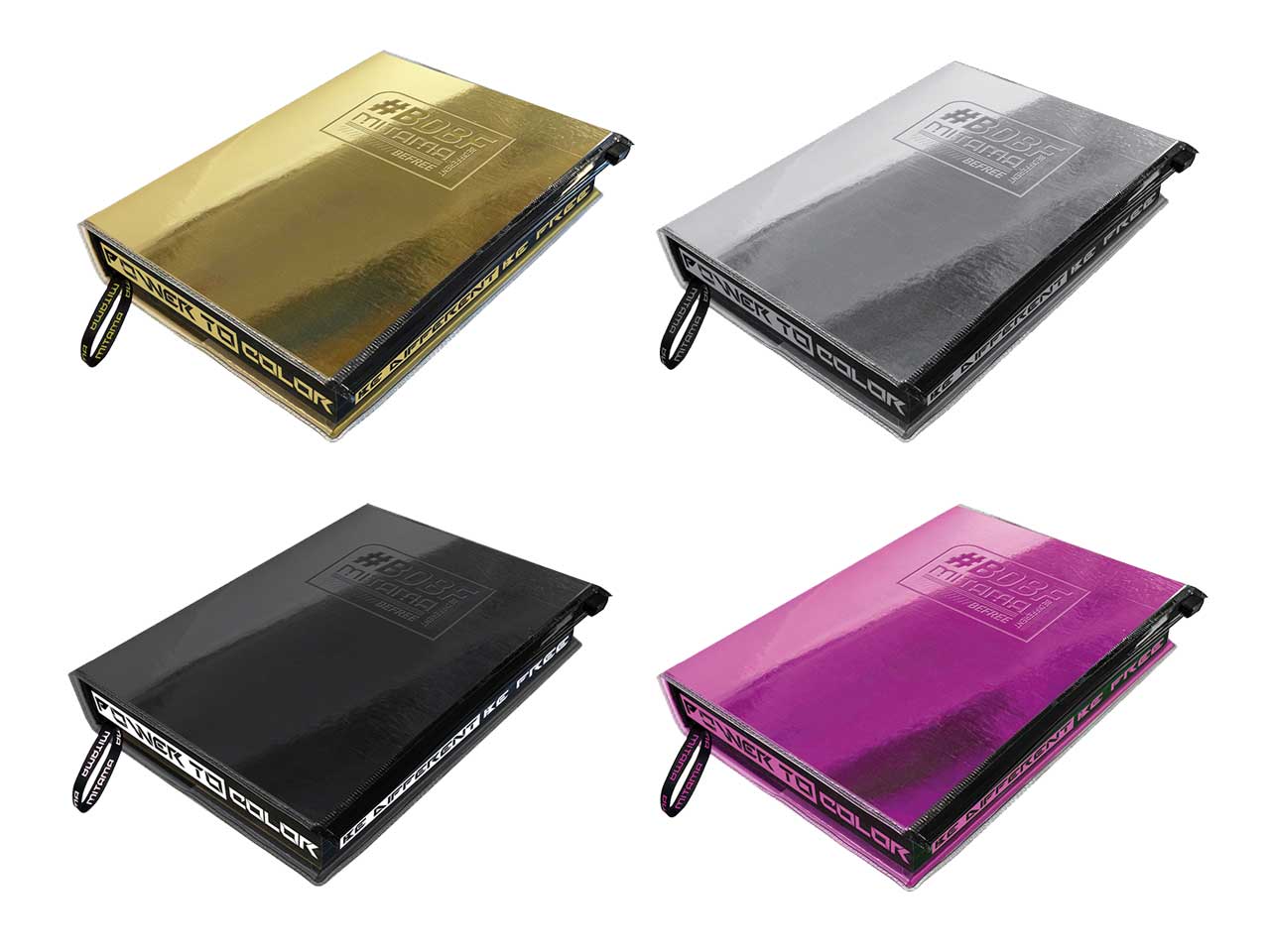 Diaro scuola Mitama #BDBF pocket con copertina metal gommata, 16 mesi, 13,5x18 cm