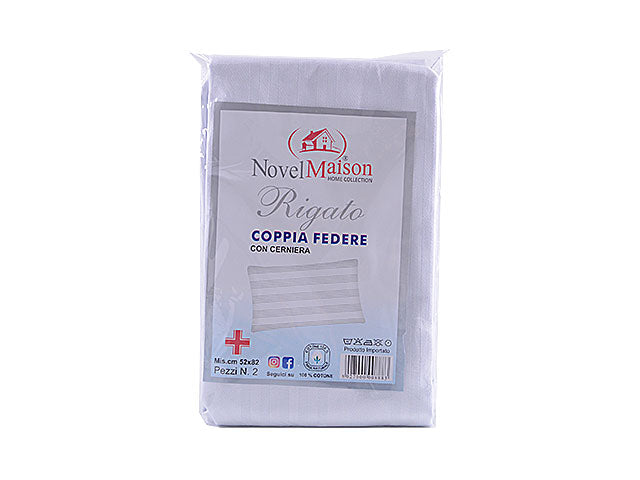 Coppia federa rigata con zip