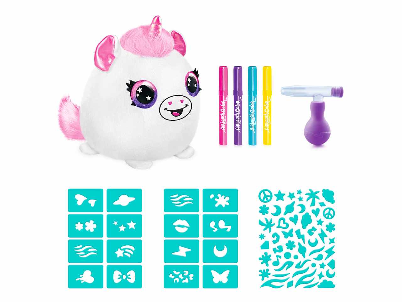 Airbrush plush squishy 15x20x15cm