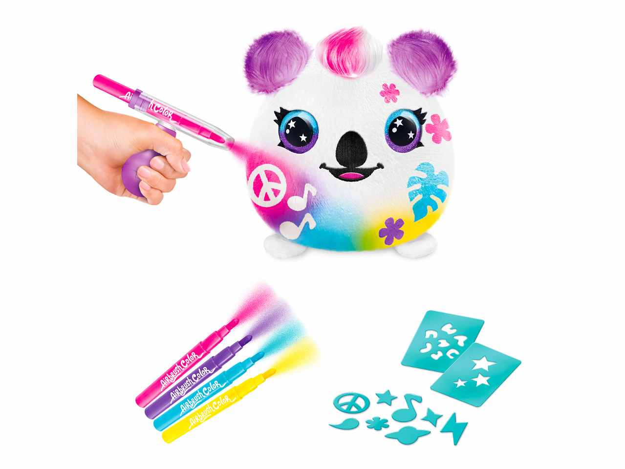 Airbrush plush squishy 15x20x15cm
