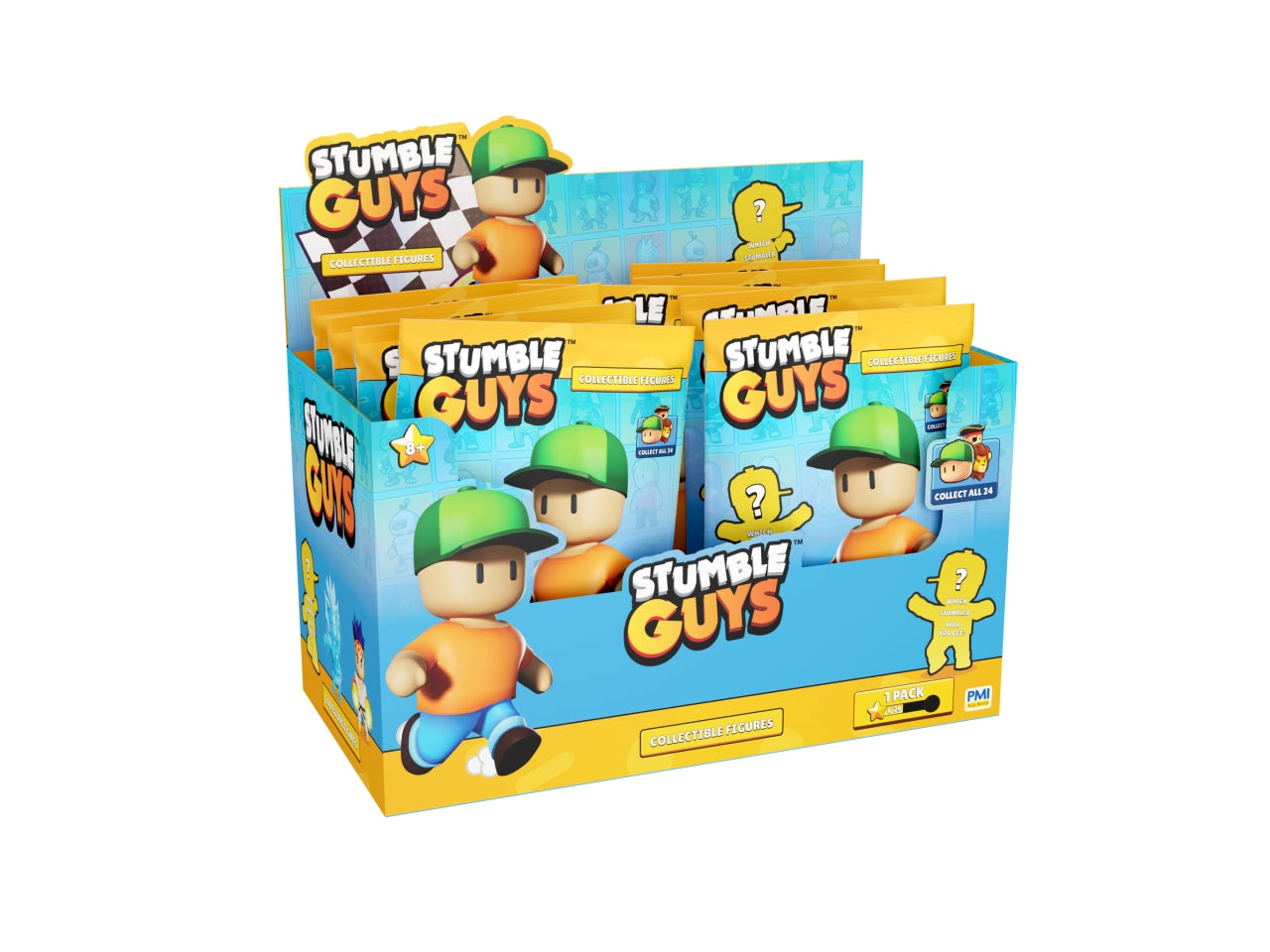 Stumble guys mini figure misura 6cm in bustina