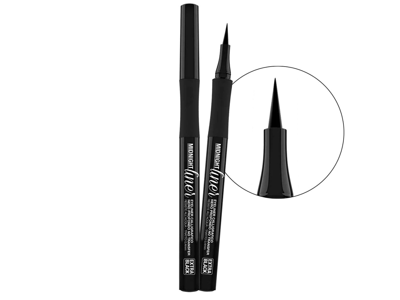 Eyeliner Midnight Liner - Calligrafico e resistente all'acqua - Nero - Bellaoggi