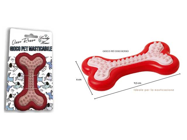 Gioco pet osso rosso 700055