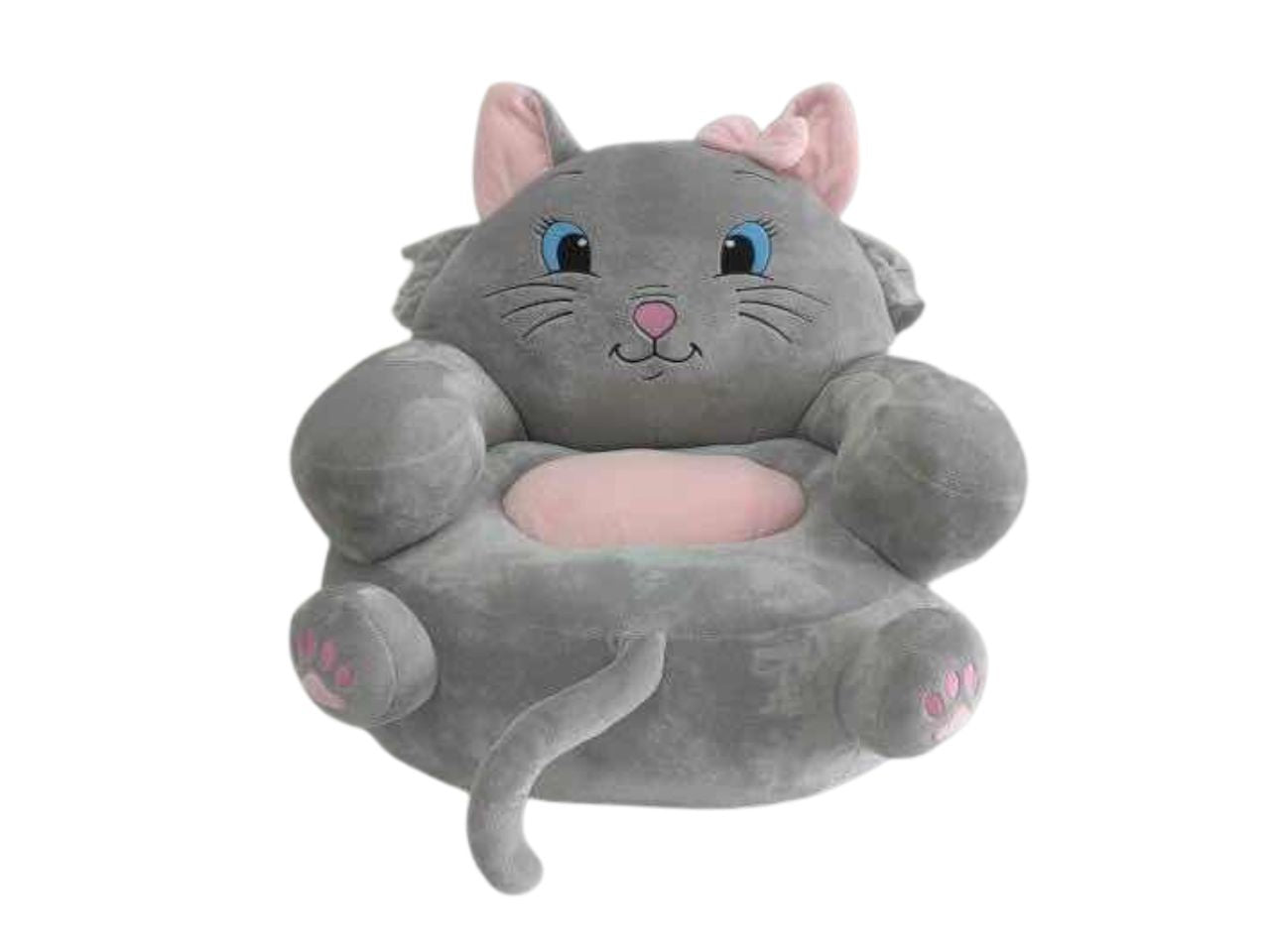 Poltroncina gatto grigio misura l.45xp.42xh.35cm