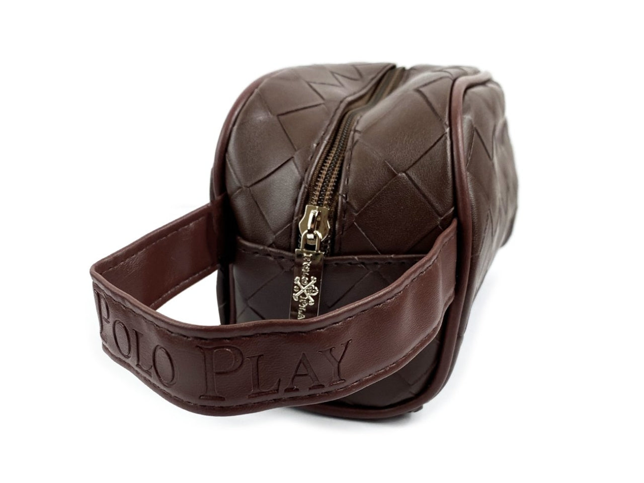 Beauty case polo play effetto intrecciato