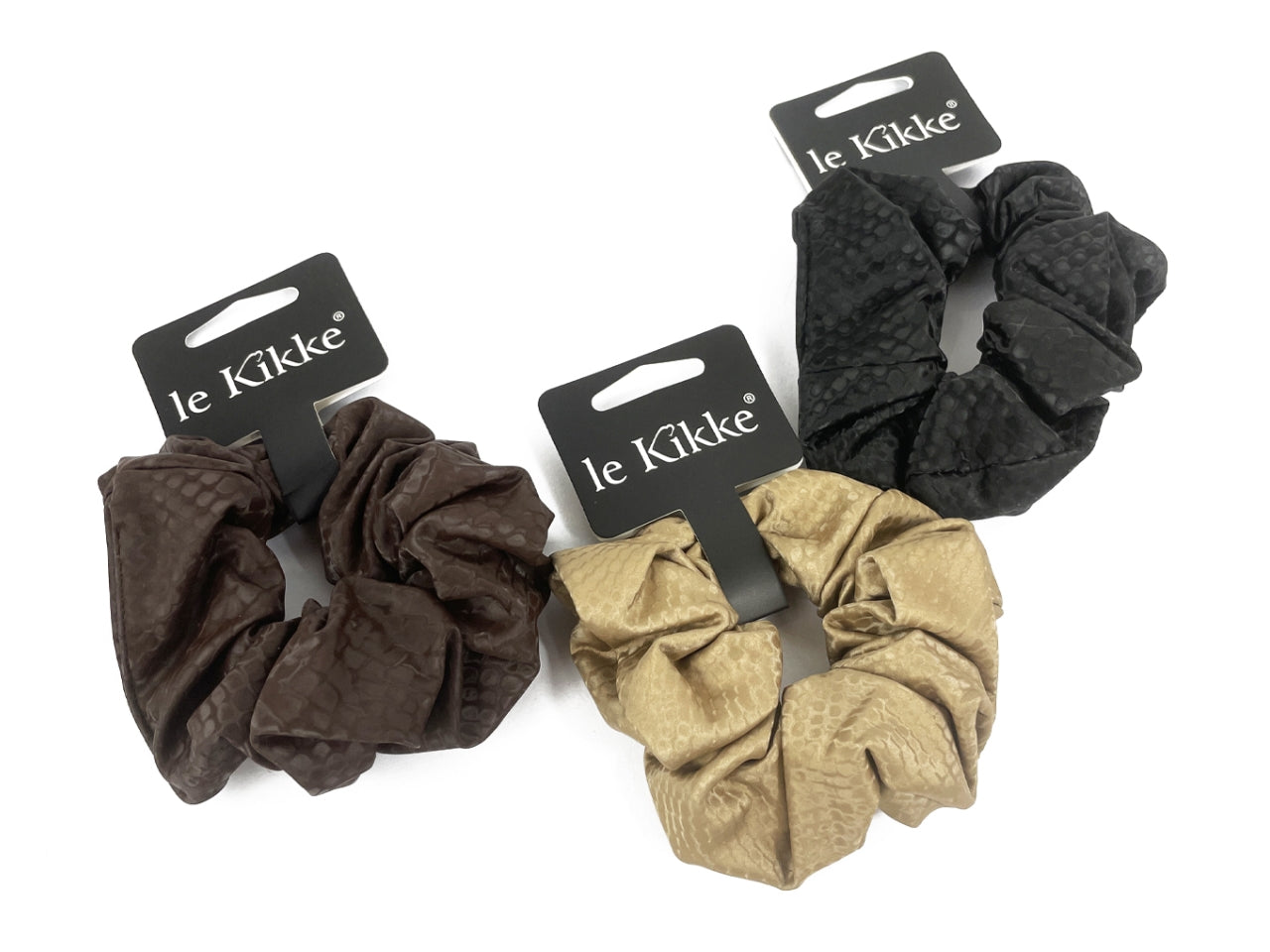 Scrunchies di raso snake