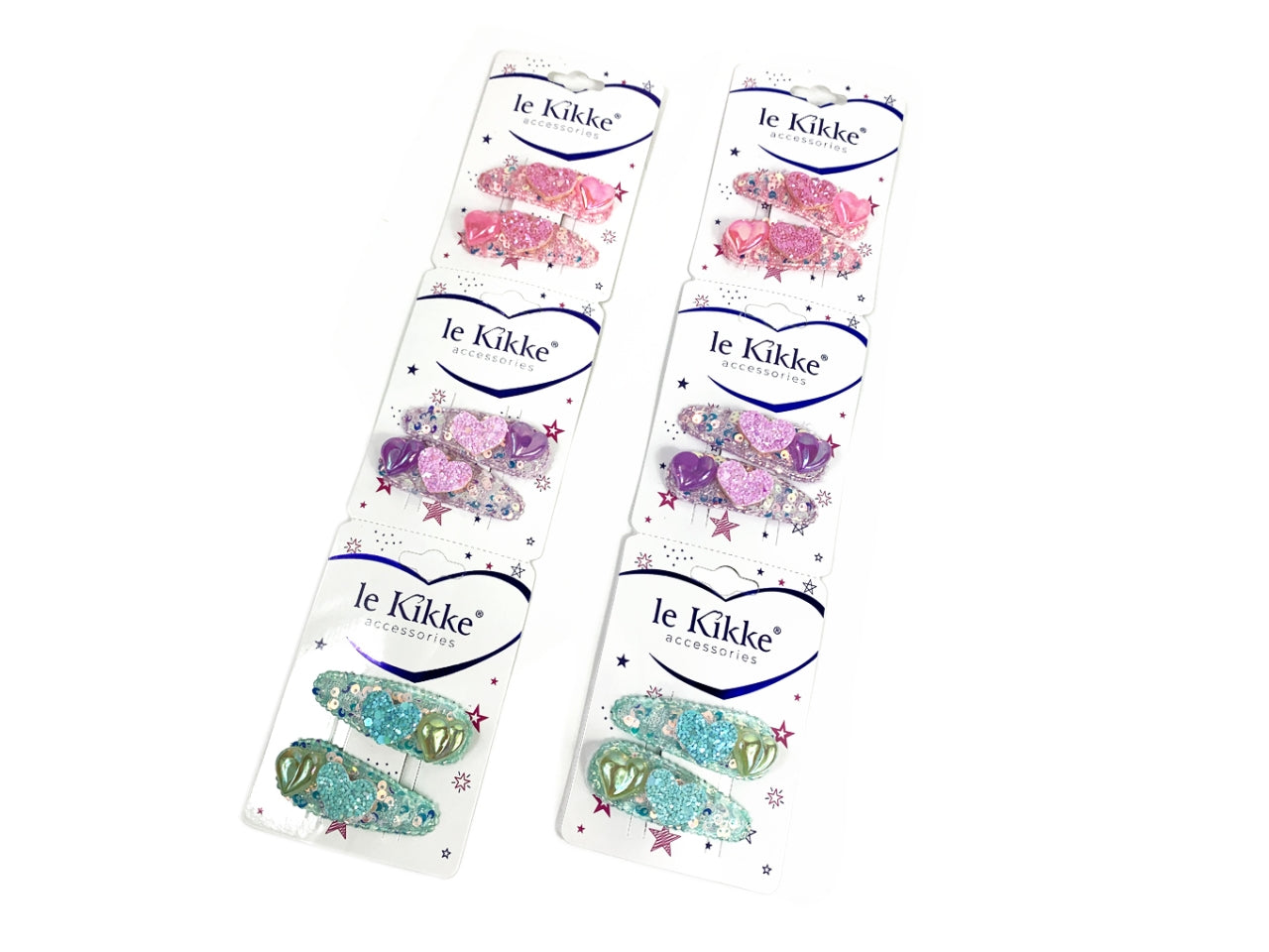 Clic clac paliettes con cuoricini
