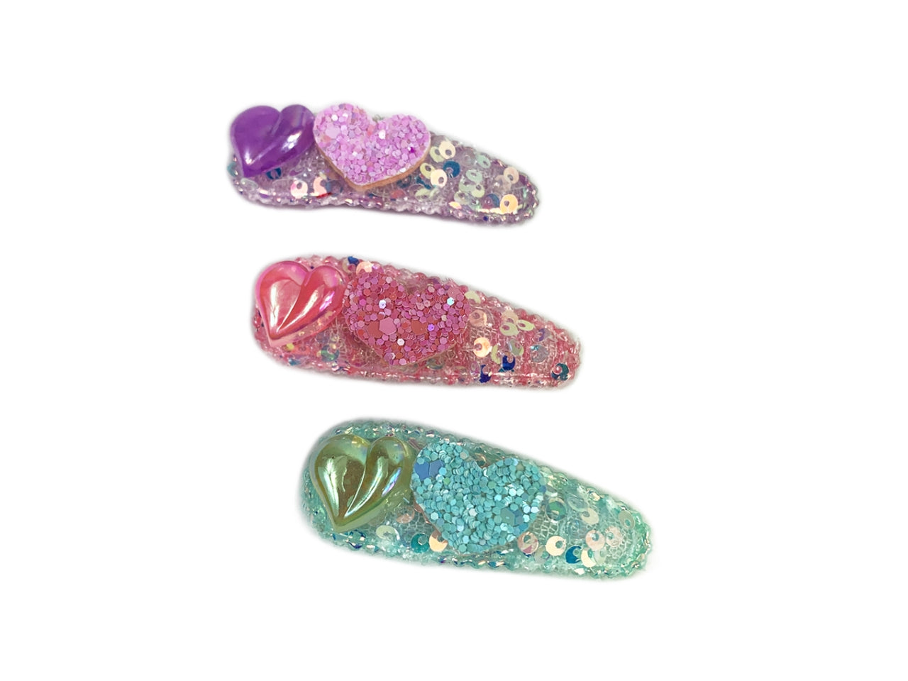 Clic clac paliettes con cuoricini