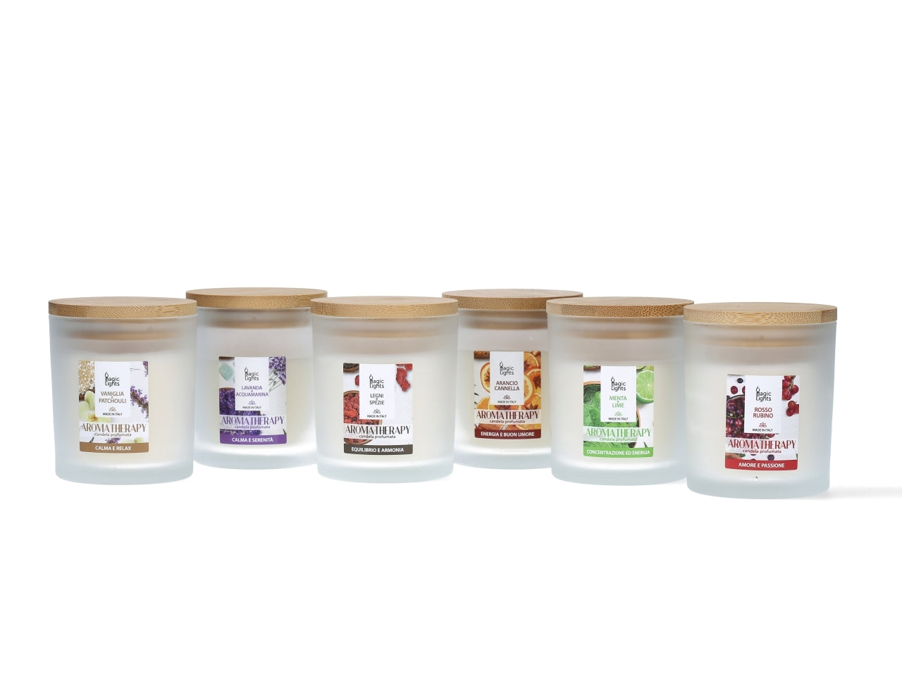 Candela aromaterapia 170 gr con tappo legno vaniglia speziata