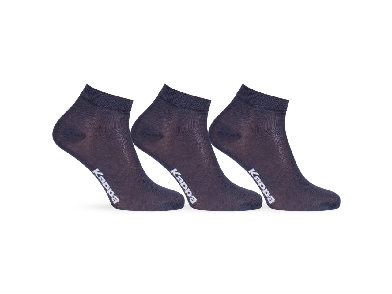 Minicalza adulto Kappa in misto cotone blu, 3 paia taglia 39/41