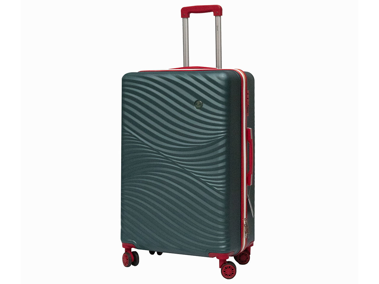 Trolley baia colore verde e rosso set da 3 pezzi