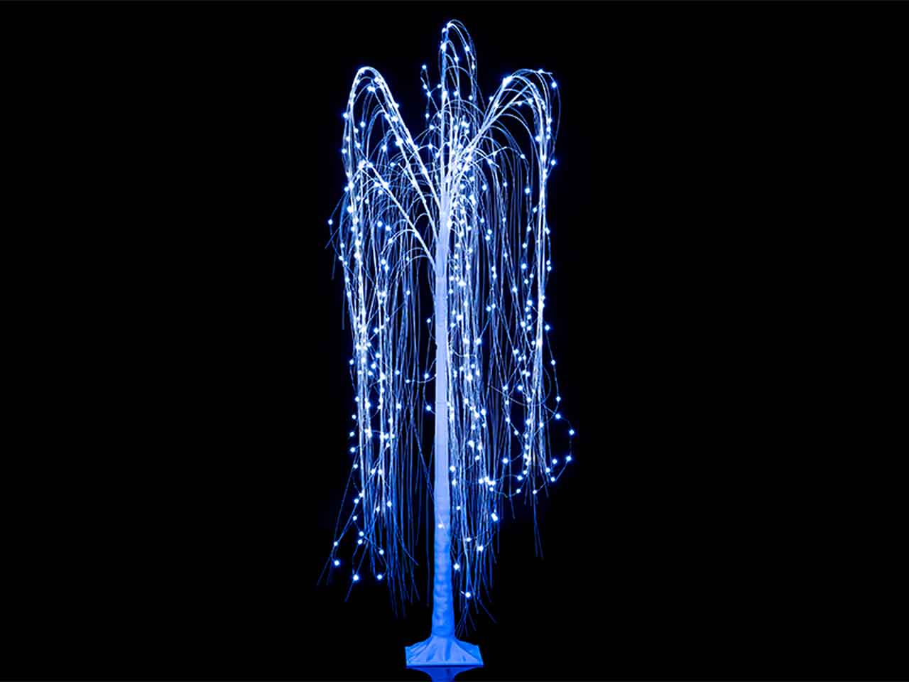 Alberello natalizio con luci bianco 150cm 216 led