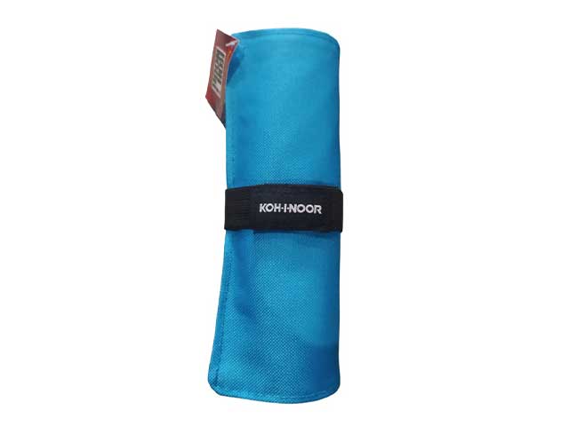 Astuccio vuoto arrotolabile 24 scomparti celeste