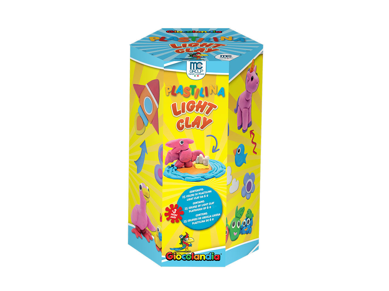Plastilina light clay 25 pezzi 150gr