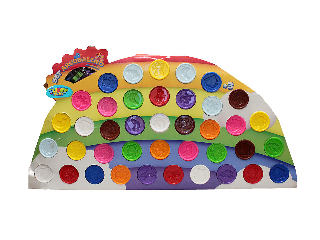Plastilina arcobaleno 40 pezzi 28gr