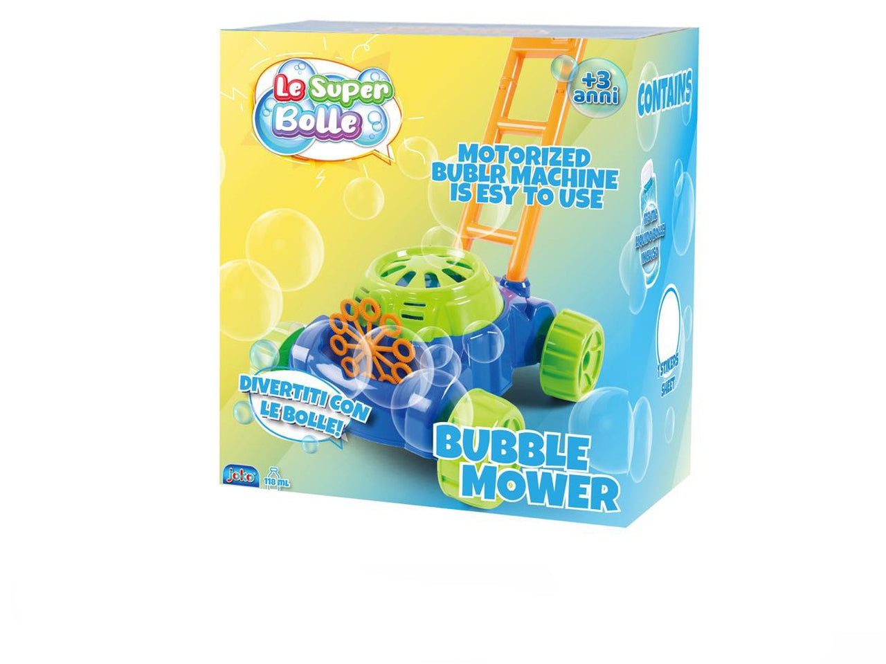 Tagliaerba bolle di sapone a pile 118ml