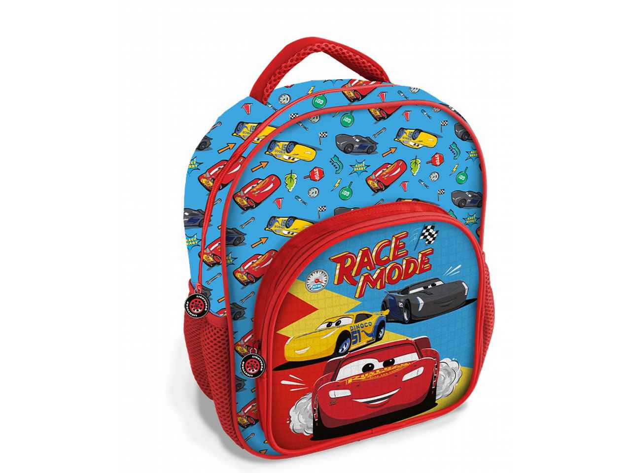 Zaino per la scuola cars rosso in tessuto 30x24x14cm 230 g - 1 zaino
