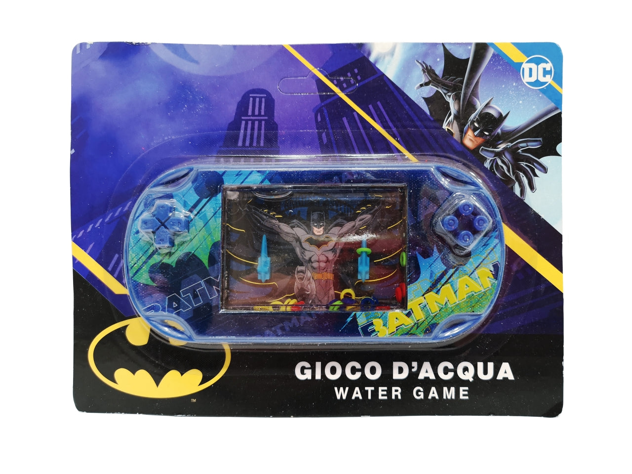 Gioco d'acqua Batman bambino blu, 14,5x6,5x1,5 cm
