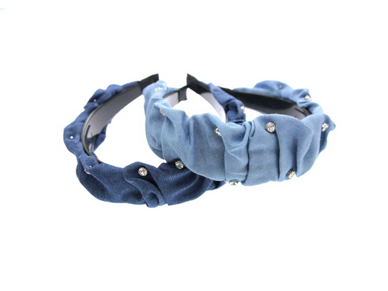Cerchietto denim strass