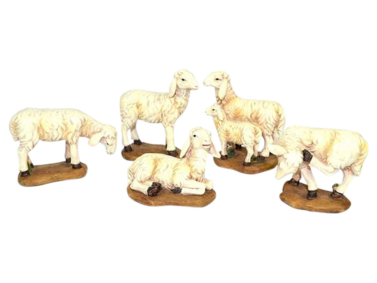 Pecore set 5 pezzi 9cm