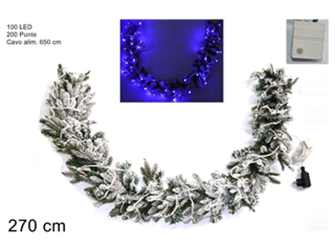 Ghirlanda 270cm 100led gioco luci blu mo000470b