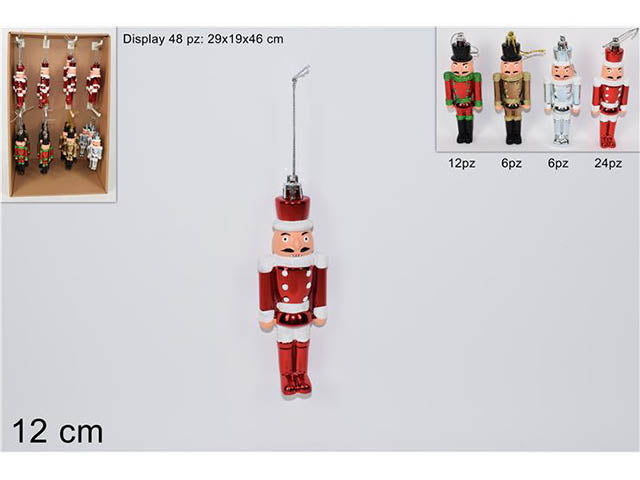 Pendente natalizio soldato 12cm