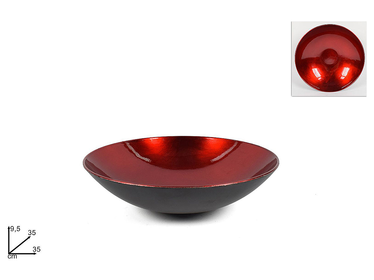 Coppa 35cm rossa mo002063