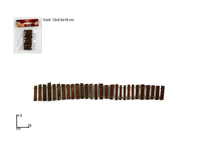 Accessorio per presepe, steccato legno 35x4.5cm al005283