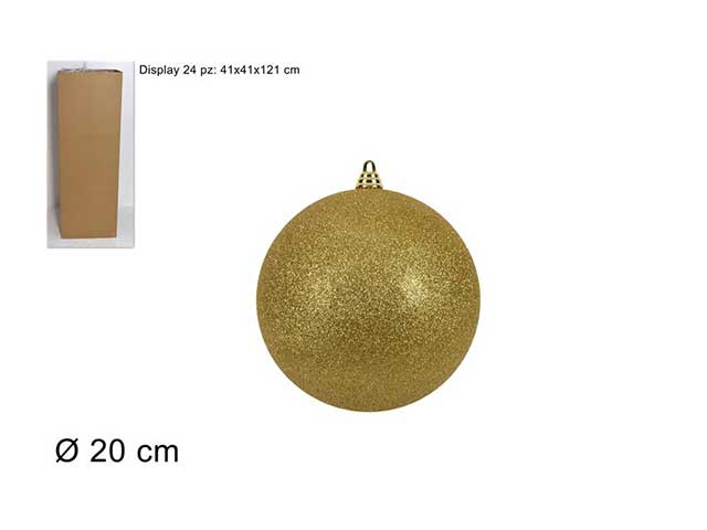 Palline natalizie oro diametro 20cm
