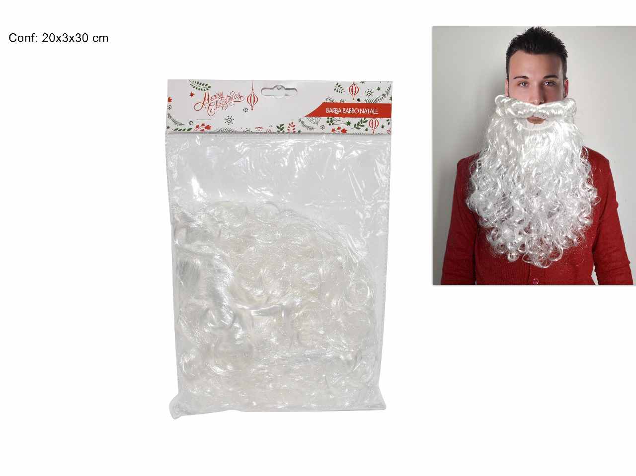 Barba babbo natale media 20x3x30cm