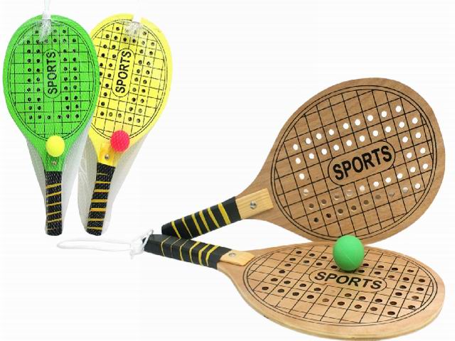 Racchettoni forati di legno sports