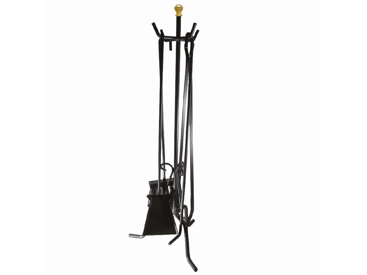 Set di 5 utensili per camino vetralla 25xh.70cm